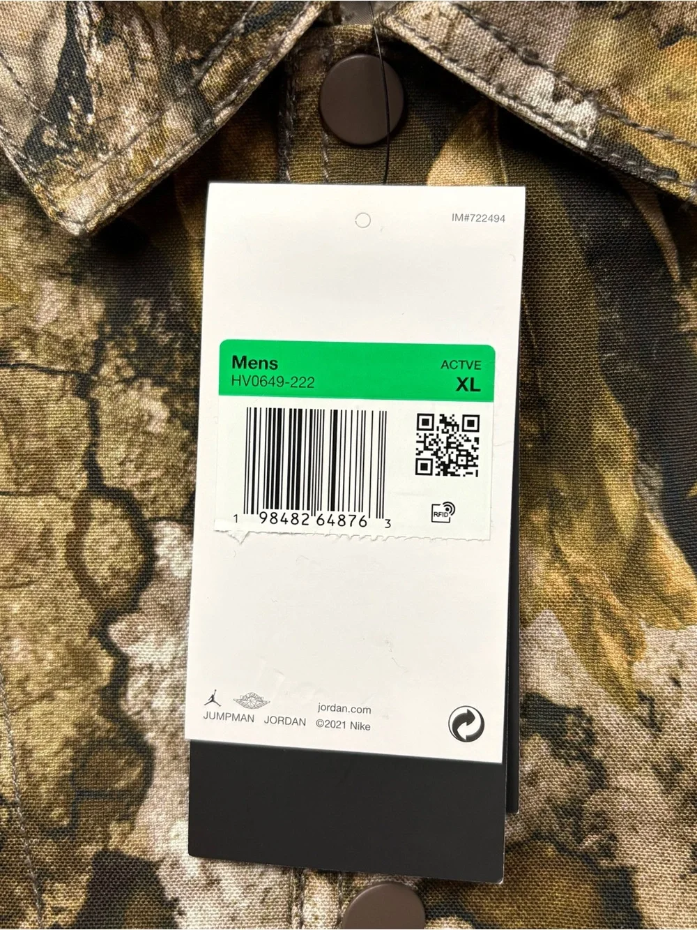 Jordan Flight Chicago Realtree Jacket